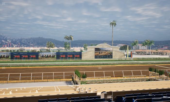 Del Mar Thoroughbred Club - Section Stretch Run Box 17 D Lvl 2 Seat View