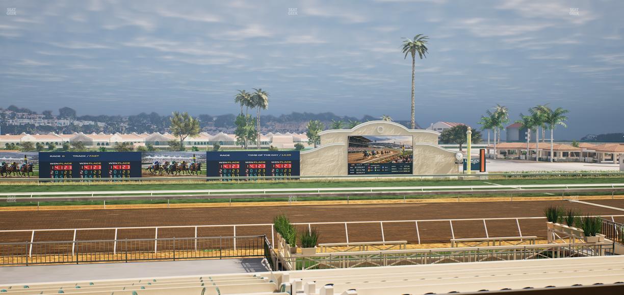 Del Mar Thoroughbred Club - Section Stretch Run Box 17 D Lvl 2 Seat View