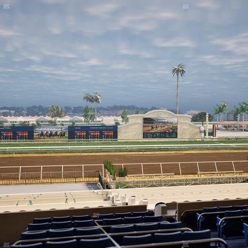 Del Mar Thoroughbred Club - Section Stretch Run Box 17 D Lvl 2 Seat View