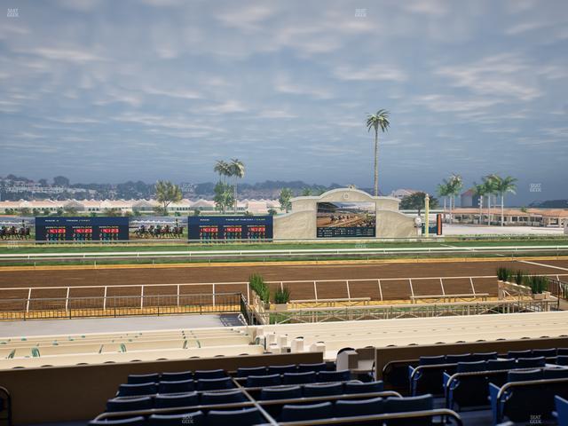Del Mar Thoroughbred Club - Section Stretch Run Box 17 D Lvl 2 Seat View