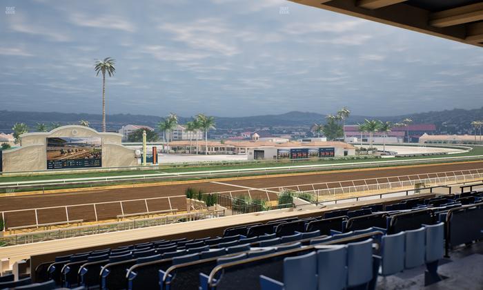 Del Mar Thoroughbred Club - Section Stretch Run Box 17 E Lvl 3 Seat View