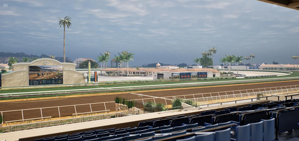 Del Mar Thoroughbred Club - Section Stretch Run Box 17 E Lvl 3 Seat View