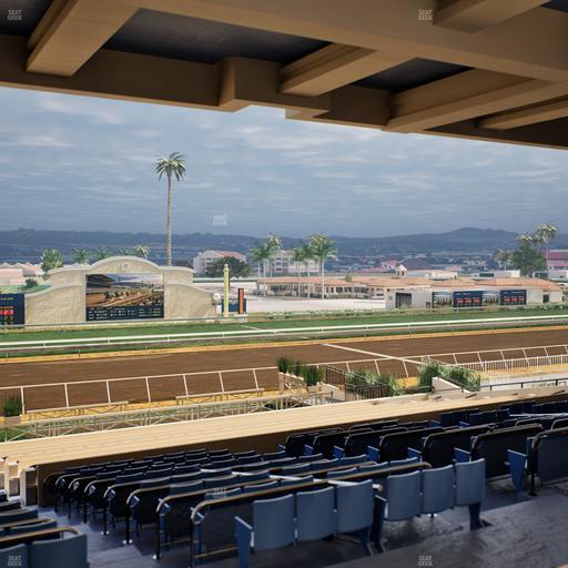 Del Mar Thoroughbred Club - Section Stretch Run Box 17 G Lvl 3 Seat View