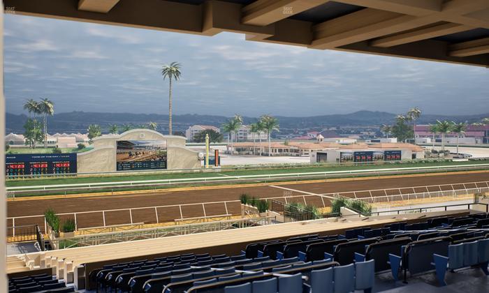 Del Mar Thoroughbred Club - Section Stretch Run Box 17 G Lvl 3 Seat View