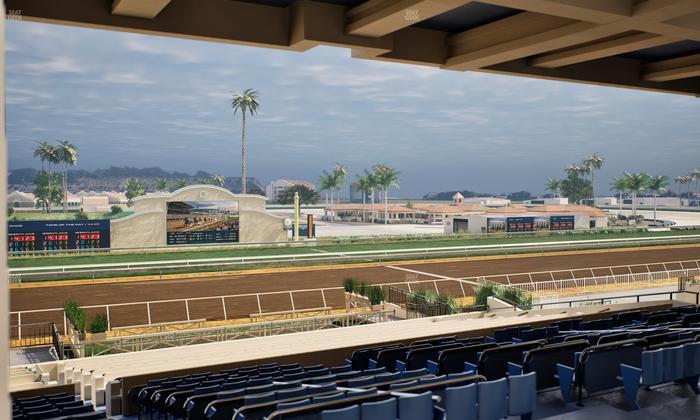Del Mar Thoroughbred Club - Section Stretch Run Box 17 G Lvl 3 Seat View
