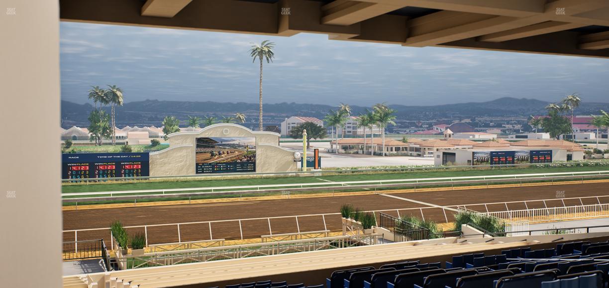 Del Mar Thoroughbred Club - Section Stretch Run Box 17 H Lvl 3 Seat View