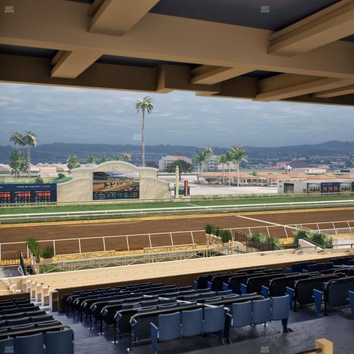 Del Mar Thoroughbred Club - Section Stretch Run Box 17 H Lvl 3 Seat View
