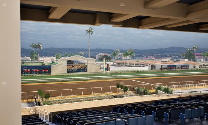 Del Mar Thoroughbred Club - Section Stretch Run Box 17 H Lvl 3 Seat View