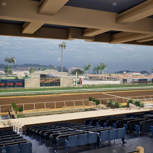 Del Mar Thoroughbred Club - Section Stretch Run Box 17 H Lvl 3 Seat View
