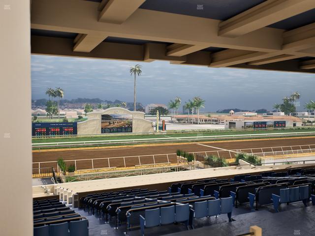 Del Mar Thoroughbred Club - Section Stretch Run Box 17 H Lvl 3 Seat View
