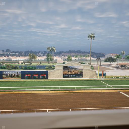 Del Mar Thoroughbred Club - Section Stretch Run Box 17 J Lvl 4 Seat View
