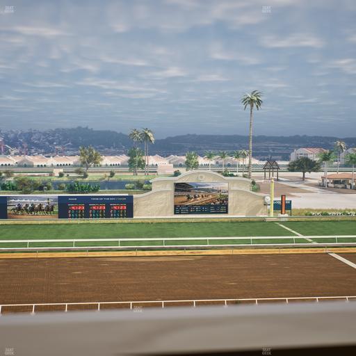Del Mar Thoroughbred Club - Section Stretch Run Box 17 J Lvl 4 Seat View