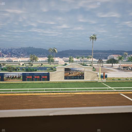 Del Mar Thoroughbred Club - Section Stretch Run Box 17 K Lvl 4 Seat View