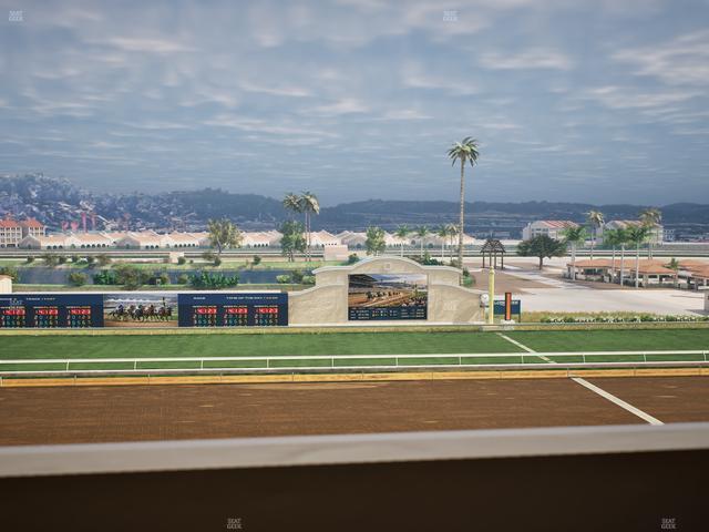 Del Mar Thoroughbred Club - Section Stretch Run Box 17 K Lvl 4 Seat View