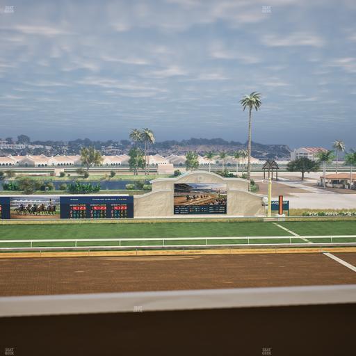 Del Mar Thoroughbred Club - Section Stretch Run Box 17 K Lvl 4 Seat View
