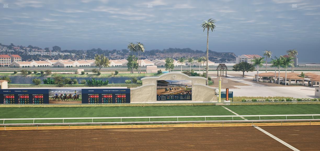Del Mar Thoroughbred Club - Section Stretch Run Box 17 L Lvl 4 Seat View