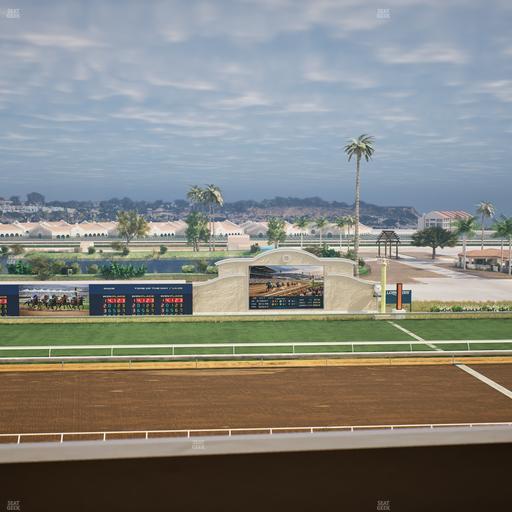 Del Mar Thoroughbred Club - Section Stretch Run Box 17 L Lvl 4 Seat View