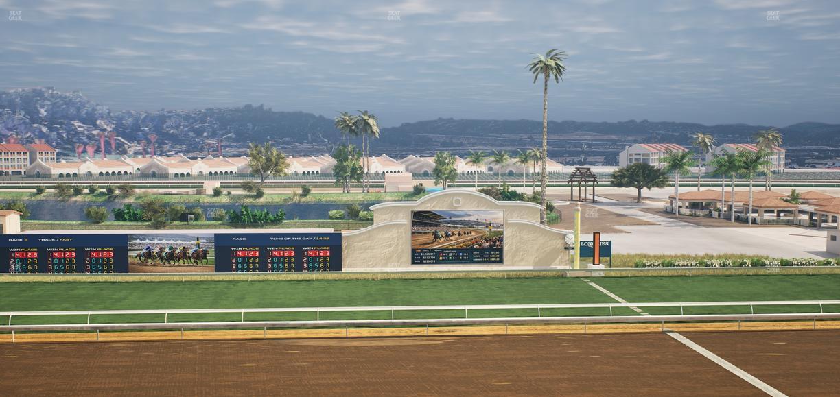 Del Mar Thoroughbred Club - Section Stretch Run Box 17 L Lvl 4 Seat View