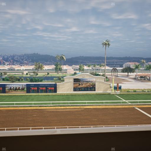 Del Mar Thoroughbred Club - Section Stretch Run Box 17 L Lvl 4 Seat View