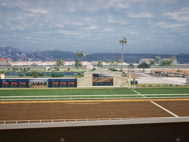 Del Mar Thoroughbred Club - Section Stretch Run Box 17 L Lvl 4 Seat View