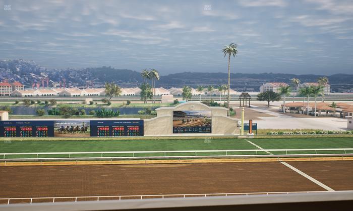 Del Mar Thoroughbred Club - Section Stretch Run Box 17 L Lvl 4 Seat View
