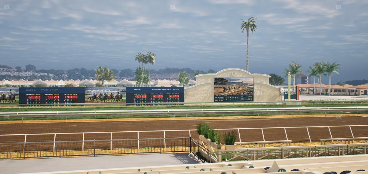 Del Mar Thoroughbred Club - Section Stretch Run Box 18 A Lvl 2 Seat View