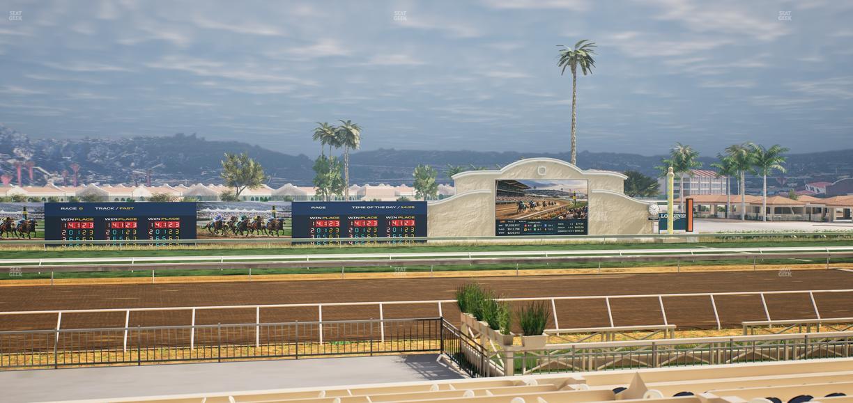 Del Mar Thoroughbred Club - Section Stretch Run Box 18 A Lvl 2 Seat View