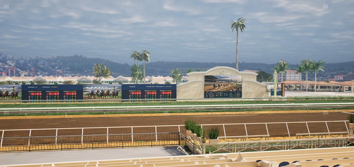 Del Mar Thoroughbred Club - Section Stretch Run Box 18 B Lvl 2 Seat View