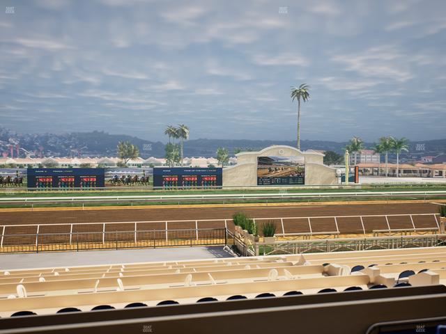 Del Mar Thoroughbred Club - Section Stretch Run Box 18 B Lvl 2 Seat View