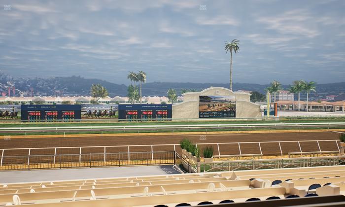 Del Mar Thoroughbred Club - Section Stretch Run Box 18 B Lvl 2 Seat View