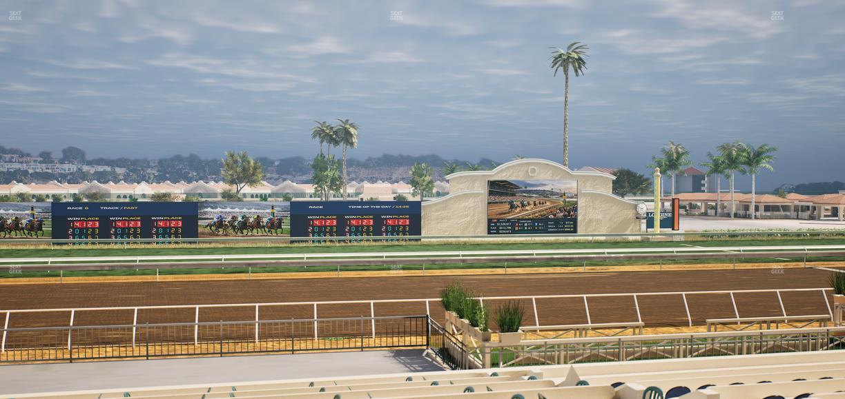 Del Mar Thoroughbred Club - Section Stretch Run Box 18 B Lvl 2 Seat View