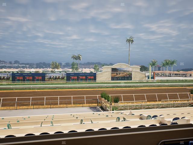 Del Mar Thoroughbred Club - Section Stretch Run Box 18 B Lvl 2 Seat View