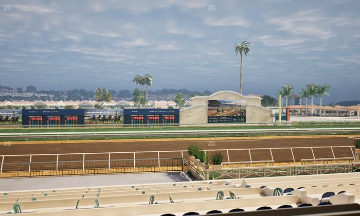 Del Mar Thoroughbred Club - Section Stretch Run Box 18 B Lvl 2 Seat View