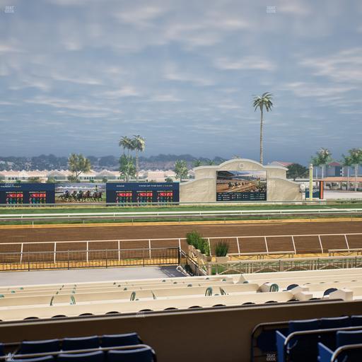Del Mar Thoroughbred Club - Section Stretch Run Box 18 C Lvl 2 Seat View