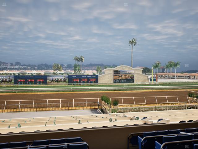 Del Mar Thoroughbred Club - Section Stretch Run Box 18 C Lvl 2 Seat View