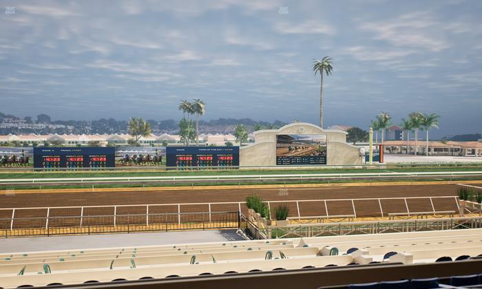 Del Mar Thoroughbred Club - Section Stretch Run Box 18 C Lvl 2 Seat View
