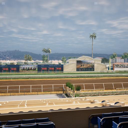Del Mar Thoroughbred Club - Section Stretch Run Box 18 C Lvl 2 Seat View