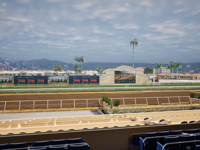 Del Mar Thoroughbred Club - Section Stretch Run Box 18 C Lvl 2 Seat View