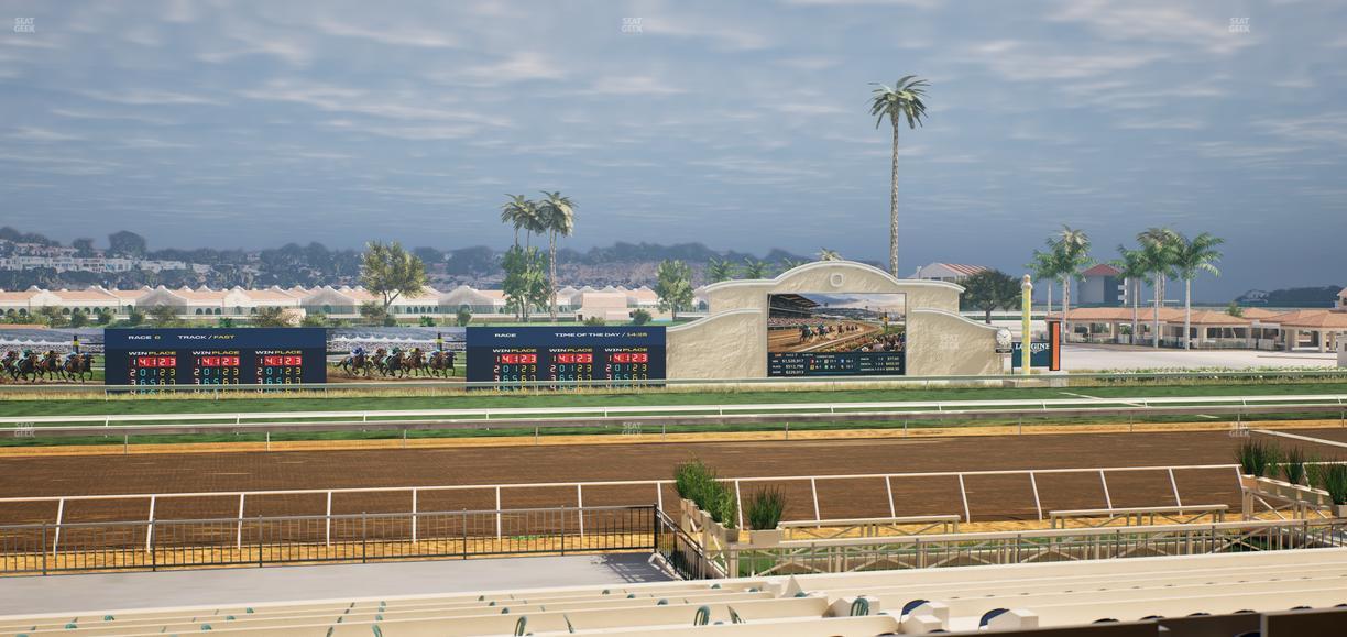 Del Mar Thoroughbred Club - Section Stretch Run Box 18 D Lvl 2 Seat View