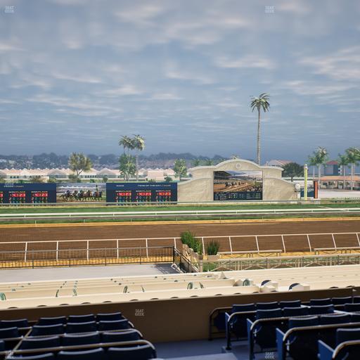 Del Mar Thoroughbred Club - Section Stretch Run Box 18 D Lvl 2 Seat View