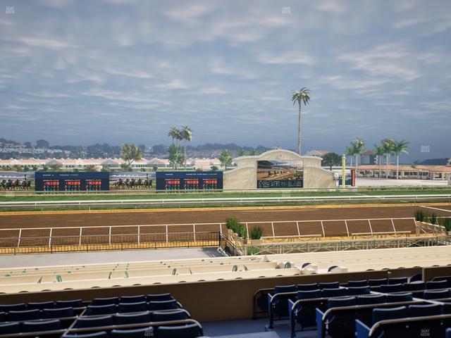 Del Mar Thoroughbred Club - Section Stretch Run Box 18 D Lvl 2 Seat View