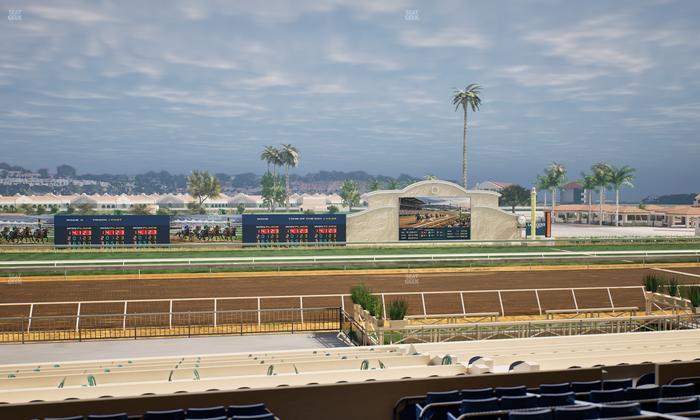 Del Mar Thoroughbred Club - Section Stretch Run Box 18 D Lvl 2 Seat View