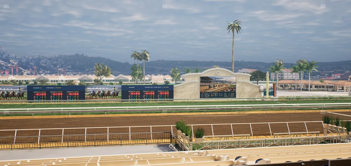 Del Mar Thoroughbred Club - Section Stretch Run Box 18 D Lvl 2 Seat View