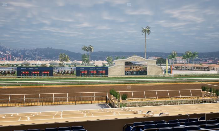 Del Mar Thoroughbred Club - Section Stretch Run Box 18 D Lvl 2 Seat View