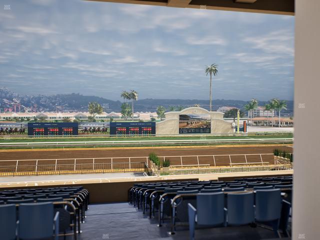 Del Mar Thoroughbred Club - Section Stretch Run Box 18 E Lvl 3 Seat View