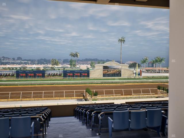 Del Mar Thoroughbred Club - Section Stretch Run Box 18 E Lvl 3 Seat View