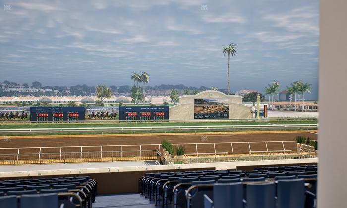 Del Mar Thoroughbred Club - Section Stretch Run Box 18 E Lvl 3 Seat View