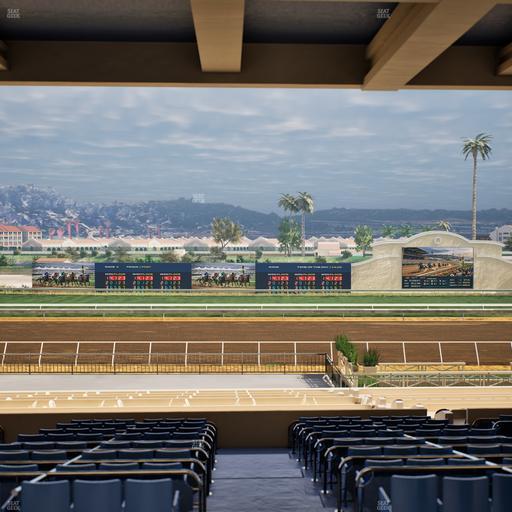Del Mar Thoroughbred Club - Section Stretch Run Box 18 G Lvl 3 Seat View