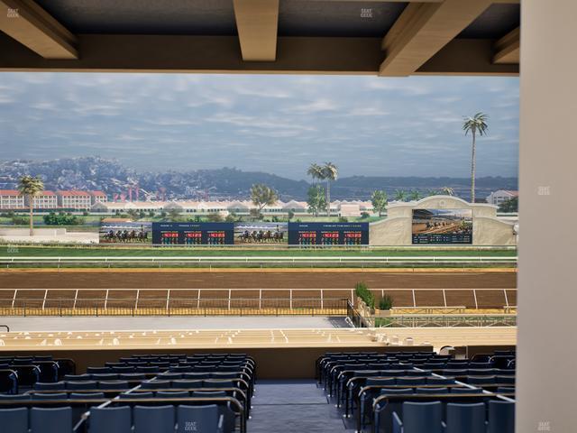 Del Mar Thoroughbred Club - Section Stretch Run Box 18 G Lvl 3 Seat View