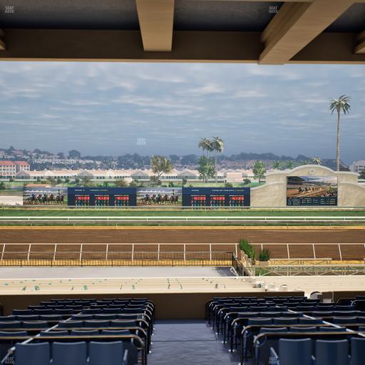 Del Mar Thoroughbred Club - Section Stretch Run Box 18 G Lvl 3 Seat View